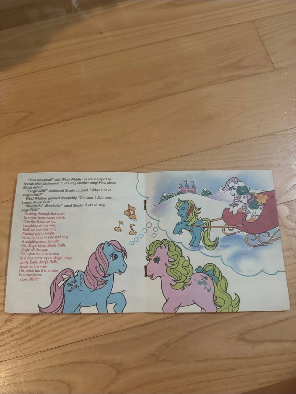 My Little Pony MLP 6 Pony Bundle w/ Vintage Christmas Book Hasbro